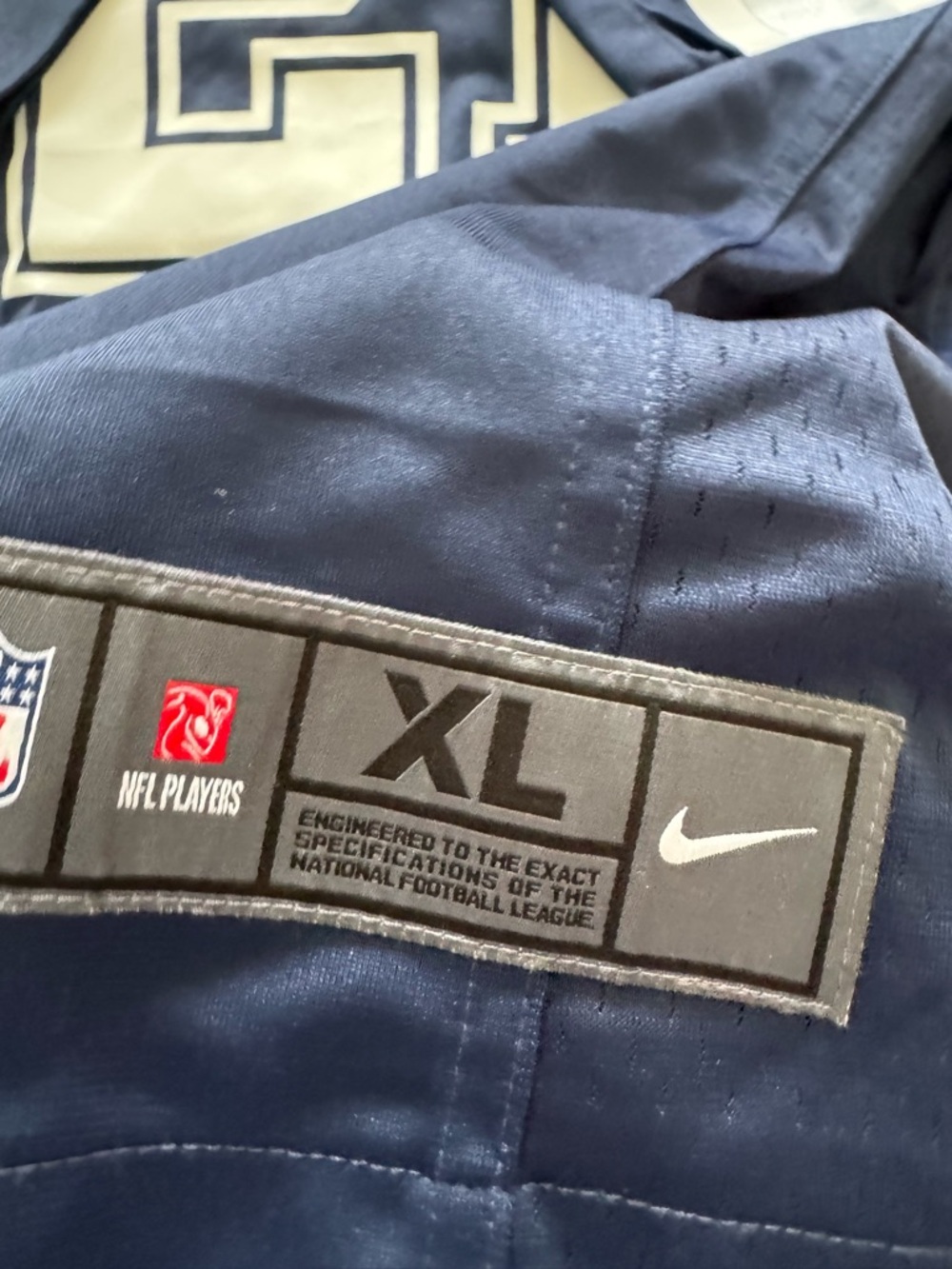 Nike NFL Dallas Cowboys Ezekiel Elliott #21 Jersey Men’s XL Navy - Picture 8 of 10